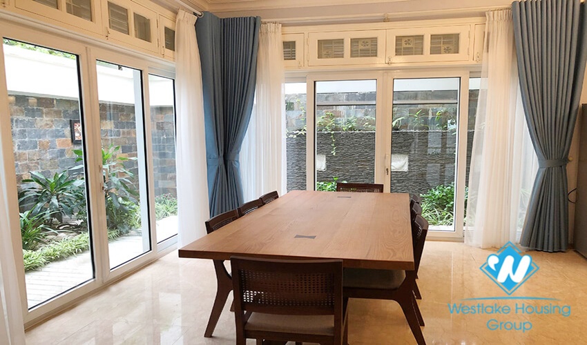 Bright and modern house for rent in Ciputra, Tay Ho, Hanoi.